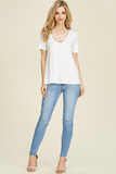 Criss Cross Short Sleeve Top