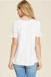 Criss Cross Short Sleeve Top
