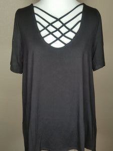 Criss Cross Short Sleeve Top