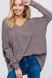 Geneva Sweater Tunic - Available In Mauve