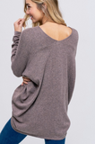 Geneva Sweater Tunic - Available In Mauve