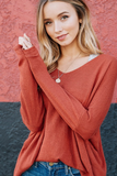 Geneva Sweater Tunic - Available In Rust