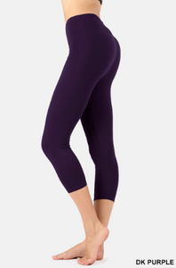 Hudson Capri Leggings - Available in Dark Purple