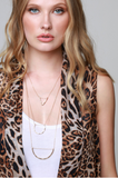 Kensey Leopard Cascade Vest