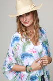 Malia Tropical Kimono - Available In White