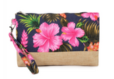 Hibiscus Wristlet Cosmetic & Multipurpose Bag