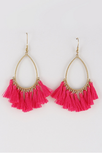 Tassel Hoop Earrings