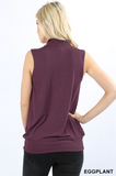 Jenni Sleeveless Top - Eggplant
