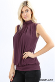 Jenni Sleeveless Top - Cabernet