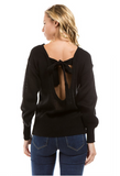 Roxy Bow Sweater - Black