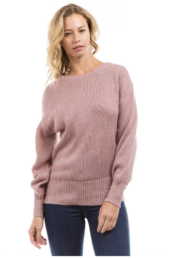 Roxy Bow Sweater - Apricot