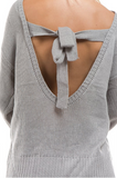Roxy Bow Sweater - Grey