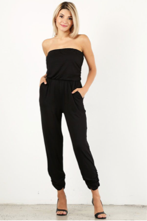 Ayla Strapless Jumper - Available in Black