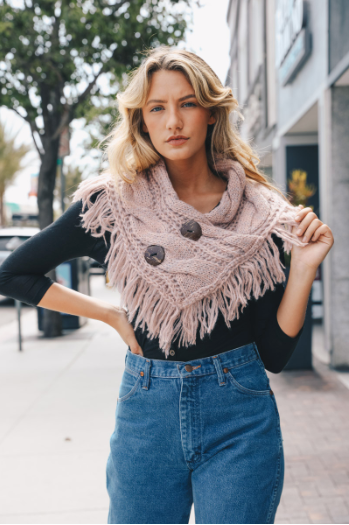 Andreia Shoulder Warmer - Available in Pink