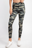 Minda Camo Yoga Legging With Pockets- Available In Olive